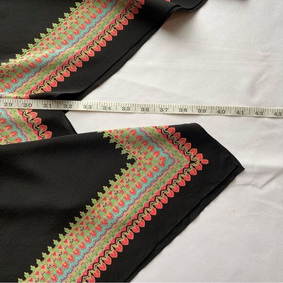 Vanessa Virginia x Anthropologie Black Estrella Silk Midi Dress Size Small - Picture 16 of 16